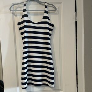Striped Black and White Dress